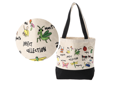 総刺繍昆虫大集合<br />トートバッグ