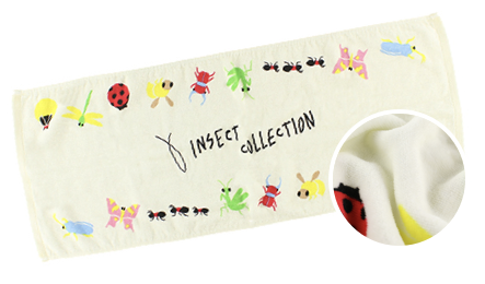昆虫大集合スポーツタオル
